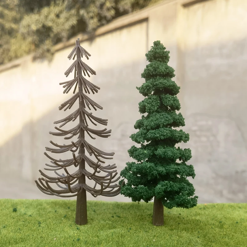 10-50pcs 4-12 ซม.จําลอง Pine Tree Trunk พลาสติก Trunk ต้นไม้ Micro ภูมิทัศน์ตกแต่ง scal รถไฟรถไฟรูปแบบ