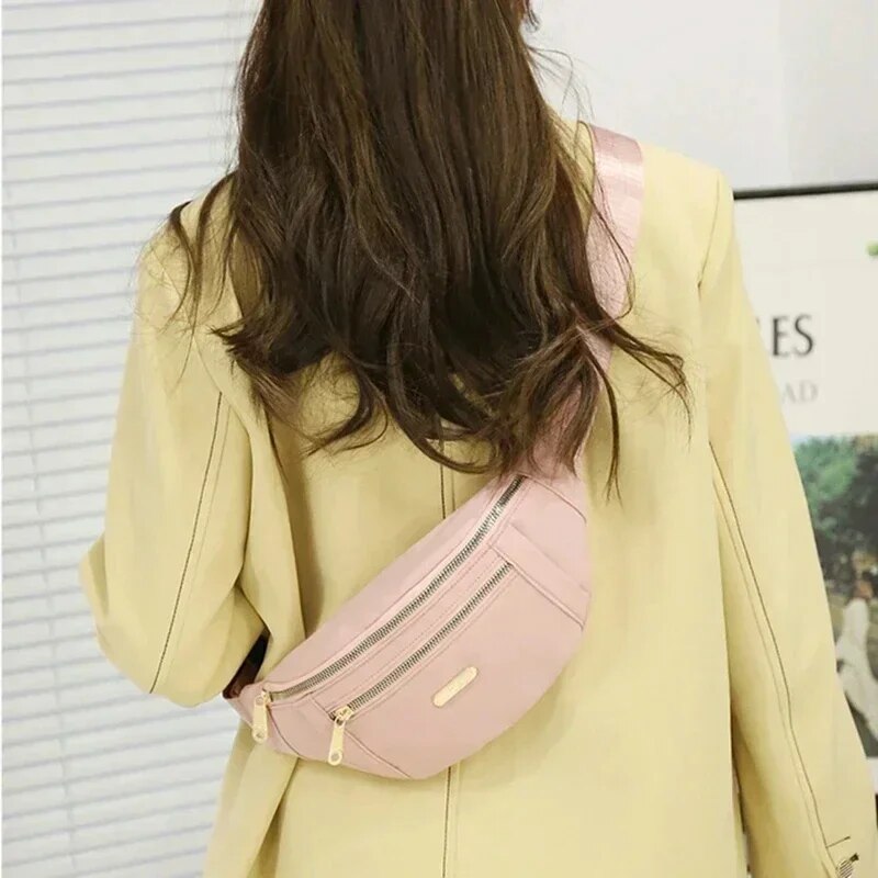 Rilibegan Marsupio da uomo e da donna Street Trend Oxford Marsupio casual colorato Borsa a tracolla sul petto