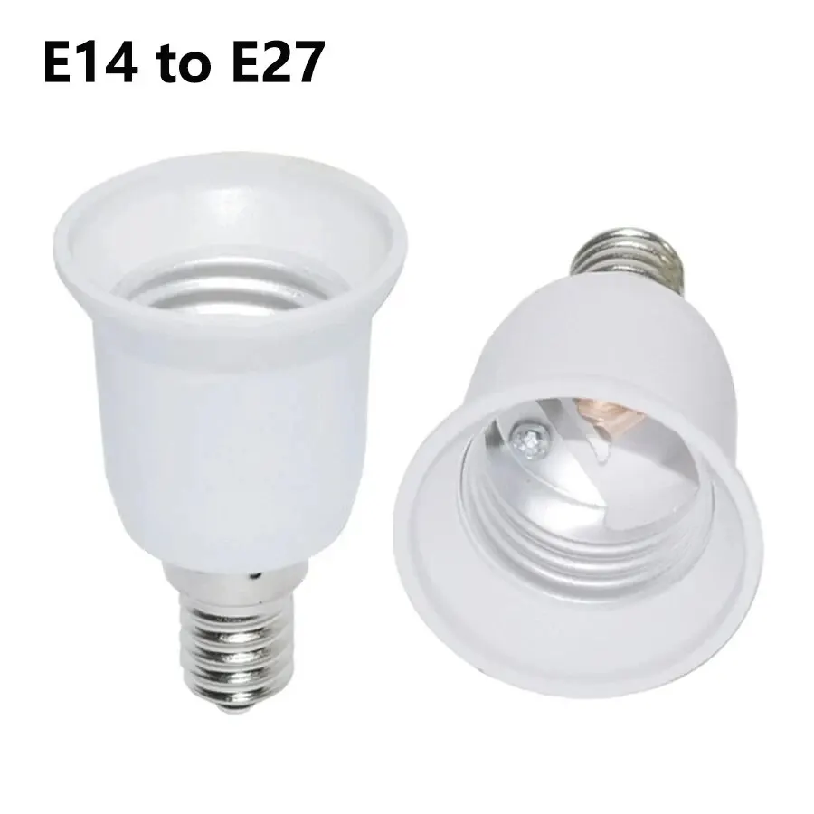 Adapter gniazda żarówki E14 na E27, przedłużacz złącza do żarówek typu kukurydza, reflektorów, AC 110V-220V