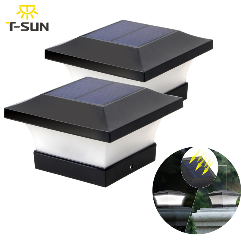 2 stücke Solar Licht Zaun Licht IP65 Outdoor Solar Lampe Für Garten Dekoration Tor Zaun Wand Hof Cottage Solar Lampe