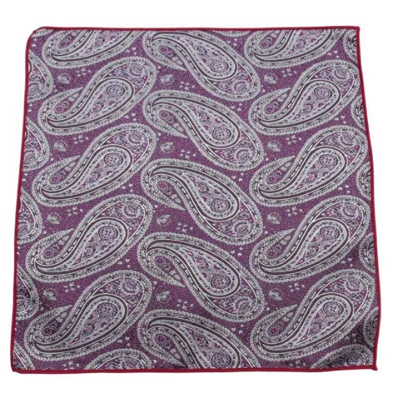 Klassieke Pasiley Pochet Heren Formeel Zakelijk Zwart Wit Zakdoek Bruiloft Pak Accessoires Dagelijks Dassen Das