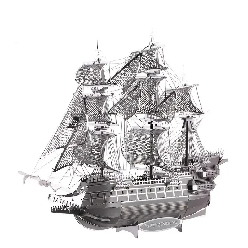Latający Holender 3D Metalowe Puzzle Model Zestawy DIY Laserowo wycinane puzzle Zabawka dla dzieci