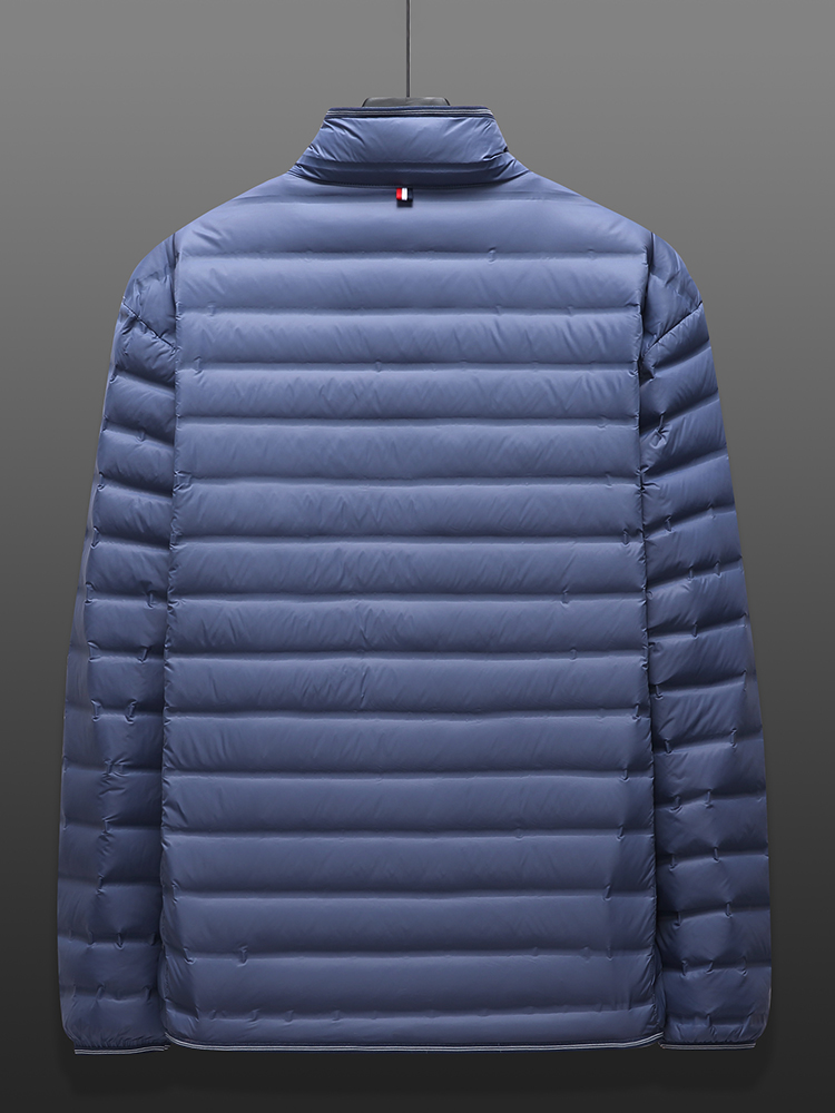 ฤดูหนาวUltra Light Downเสื้อแจ็คเก็ตผู้ชาย2022ใหม่คอ90% เป็ดสีขาวลงเบาะCoat Solid Warm Windbreaker Plusขนาด8XL