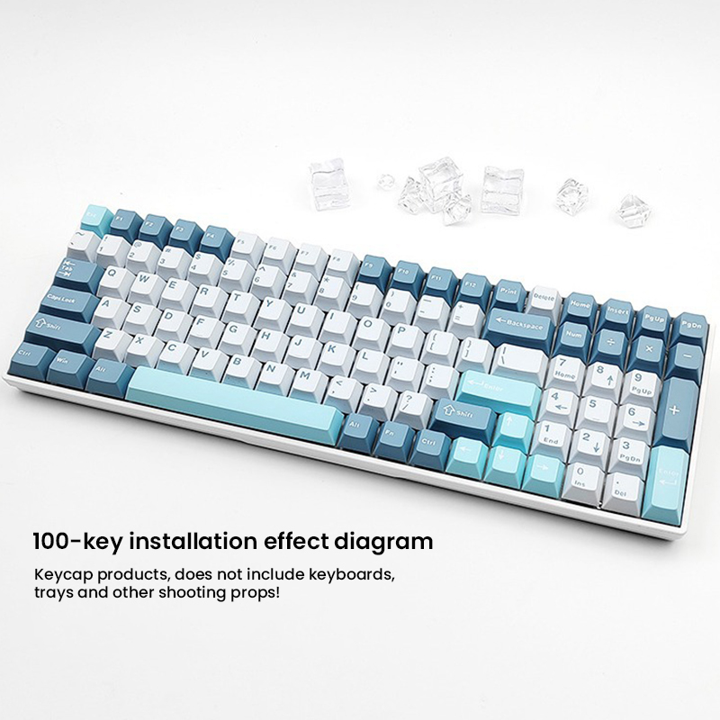 126 teclas doble disparo PBT Cherry Keycaps Teclado de juego mecánico inalámbrico para MX Switch Keycap GMK67 GMK87 GMK61 teclado Keycap