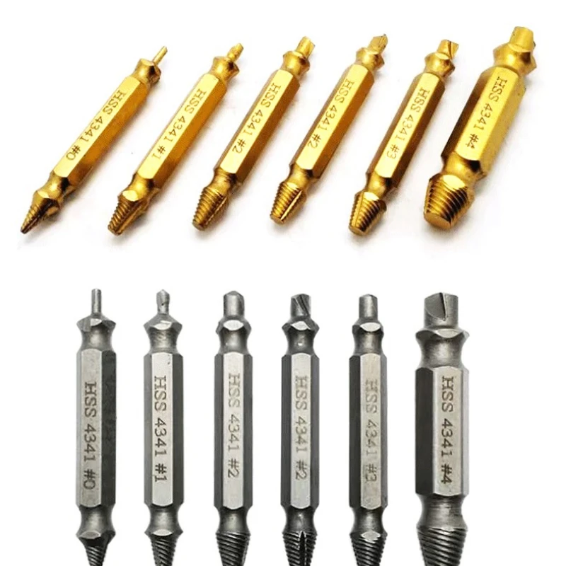 HSS เจาะ Bit Screw Extractor Set เหล็กความเร็วสูง Stripped Broken Remover ขนาดเล็กได้อย่างง่ายดาย Take Out Kit เครื่องมือไฟฟ้า
