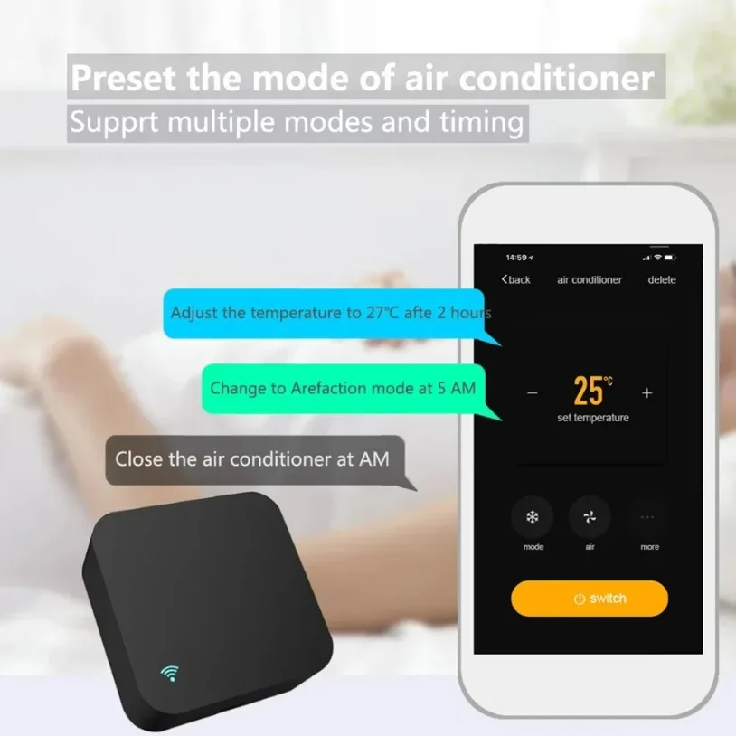 Uniwersalny pilot na podczerwień VIKEFON Tuya ZigBee Smart IR do inteligentnego domu, kompatybilny z Alexa i Google Home