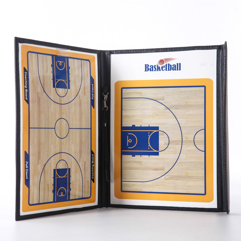 Portable Basketball Tactical Board Coach Instruction Book Basketball Teaching Coach Book Folding Magnetic Erasable Tactical Book