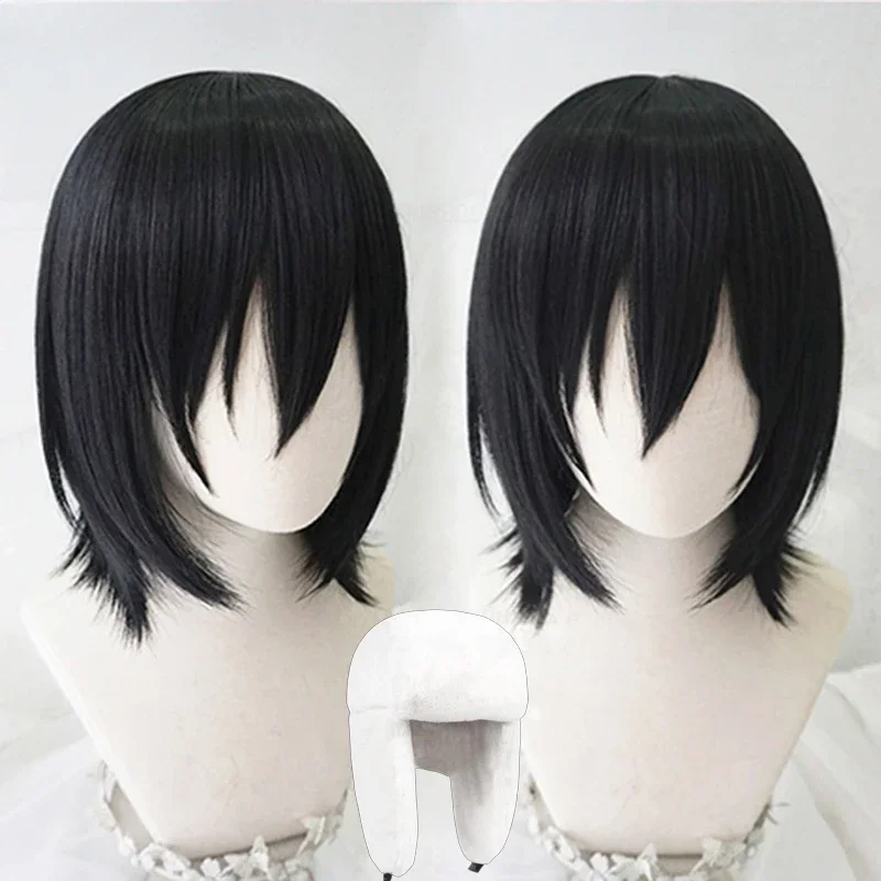 Fyodor-Peluca de Anime Bungo Stray Dogs Fyodor Dostoevsky, pelo sintético corto negro resistente al calor, pelucas de Anime