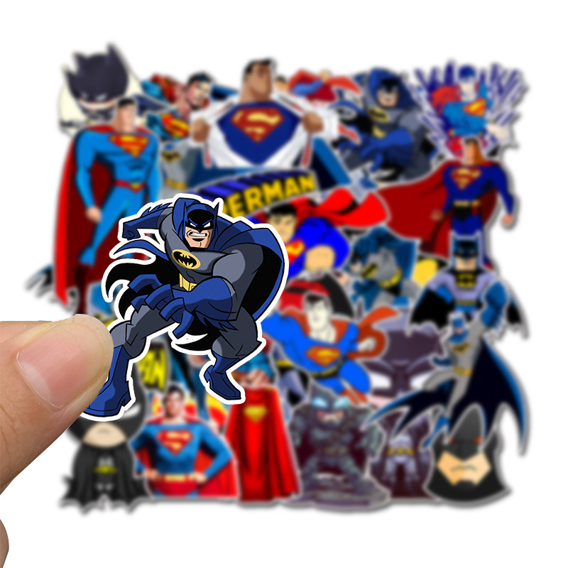 45 pçs disney marvel adesivos anime batman adesivo decalques diy skate carro motocicleta legal super-herói adesivo para crianças brinquedos