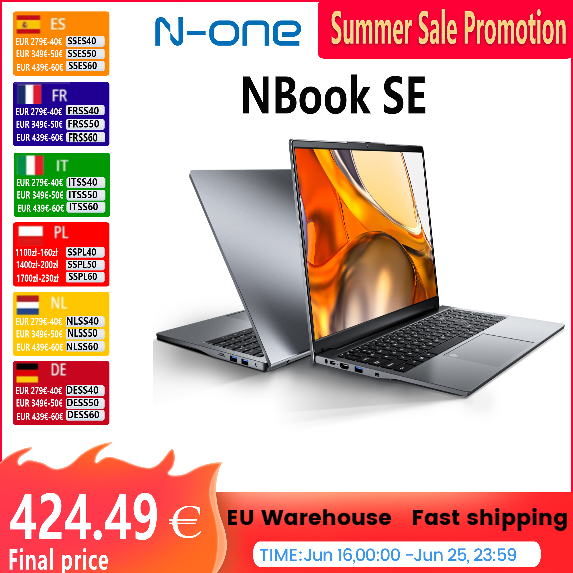 N-one nbook se laptop und ryzen 7 5825u ddr4 (16 16) gb 1tb ssd 15.6 ''Notebook Dual Band Windows 11pro Handheld-Gaming-Computer