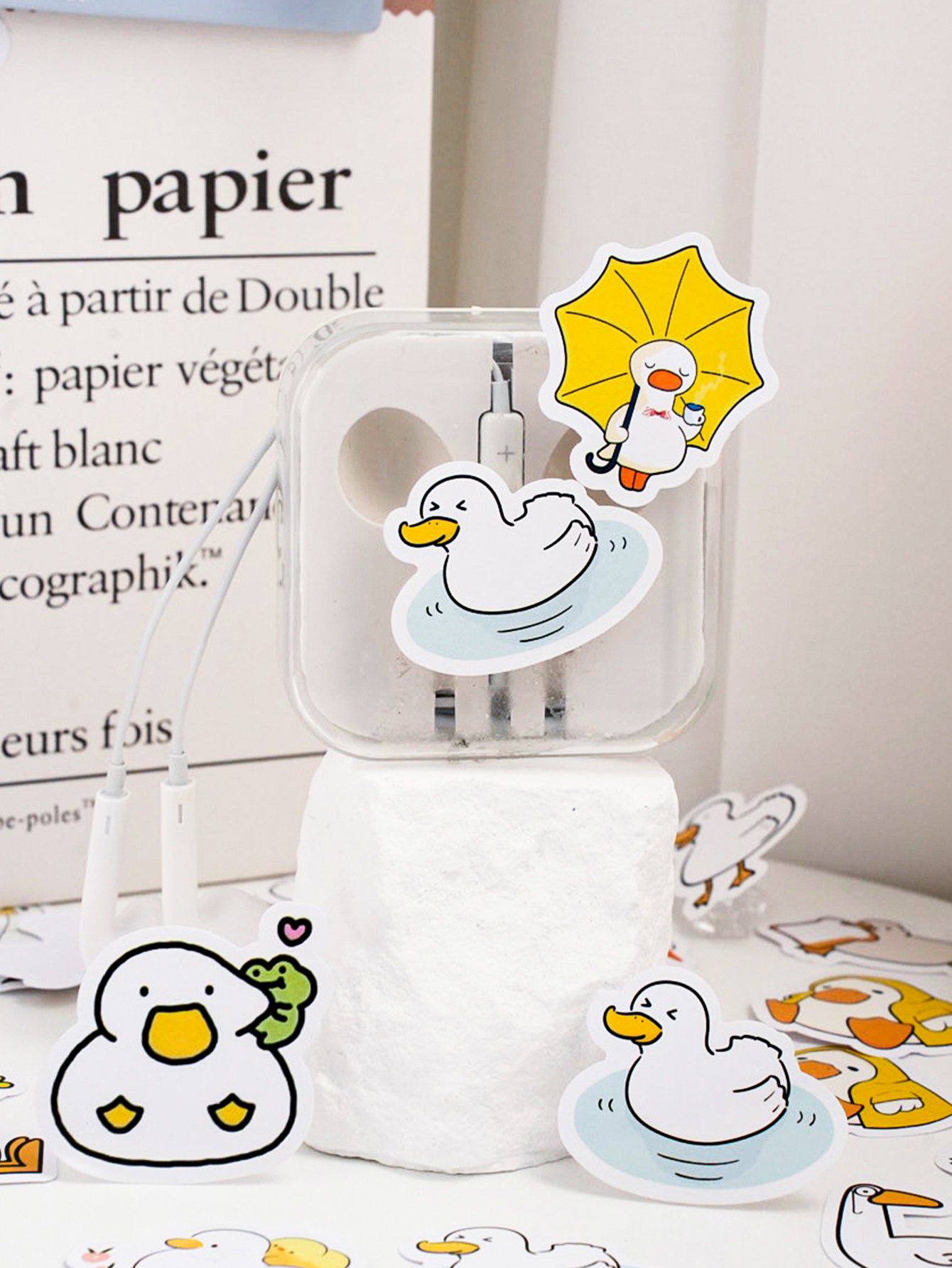 Etori Life46 ピース/パックグッドライフアヒルアルバム装飾ステッカー自己粘着ステッカー DIY 学生文具ノート日記