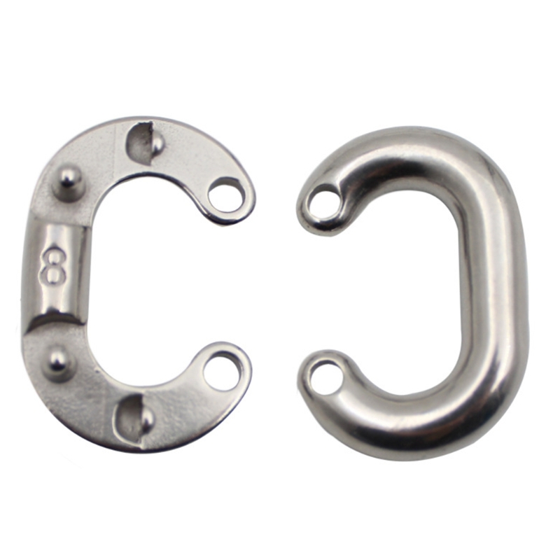 1 pieza eslabón cadena anclas barco, conector eslabón cadena calidad acero 316 24BD
