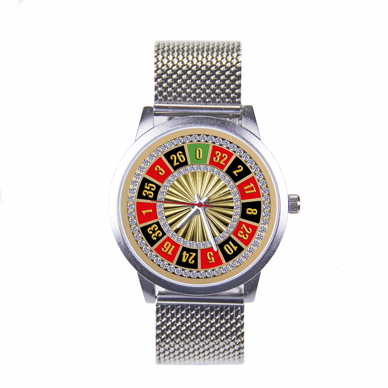 Relojes de cuarzo con patrón para hombre, reloj negro con ruleta rusa, pulsera para hombre, esfera Original DIY, foto de esposa hecha a medida, Carnaval familiar