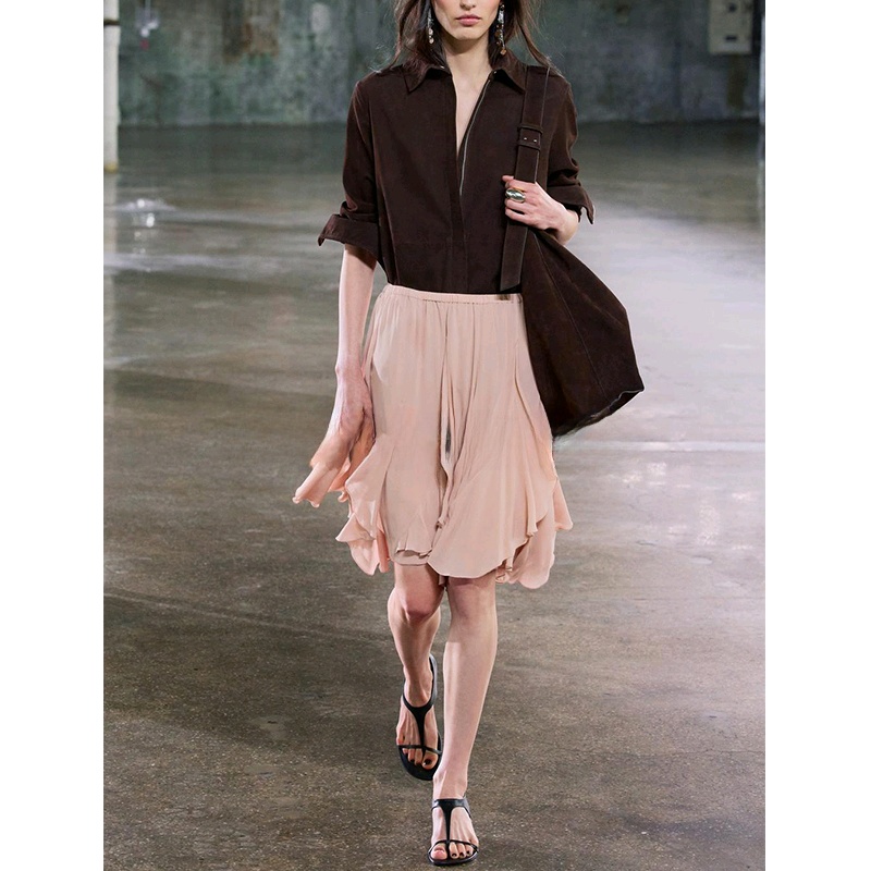 Falda Corta de Verano para Mujer, Estilo Vacacional, Cintura Alta, Dobladillo Asimétrico, Decoración en Capas, Ideal para el ...