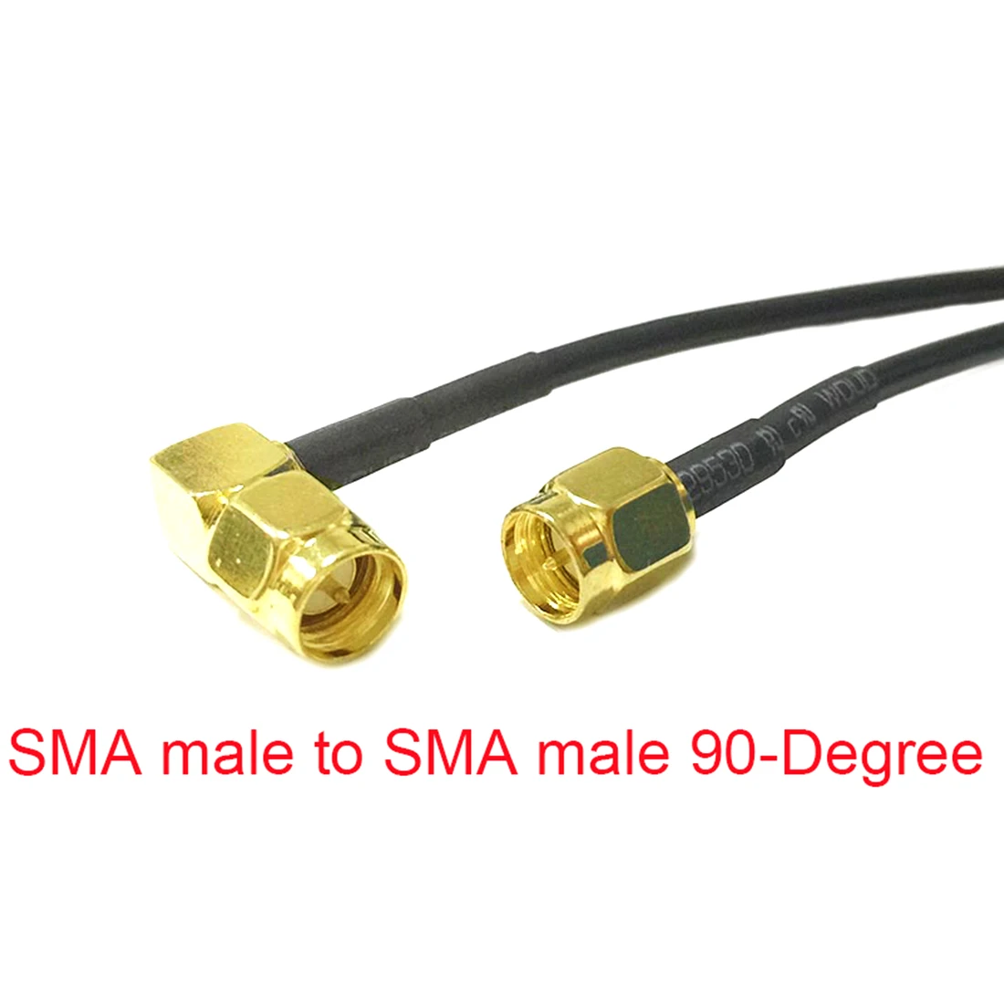 Cable de extensión de antena WIFI, conector macho SMA, conector hembra, adaptador Pigtail recto de ángulo recto RG174 10cm/20cm/30cm/50cm/100cm