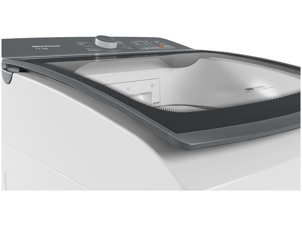 Lavadora de Roupas Brastemp 17kg Cesto Inox 12 Programas de Lavagem Branca BWK17 - 110V