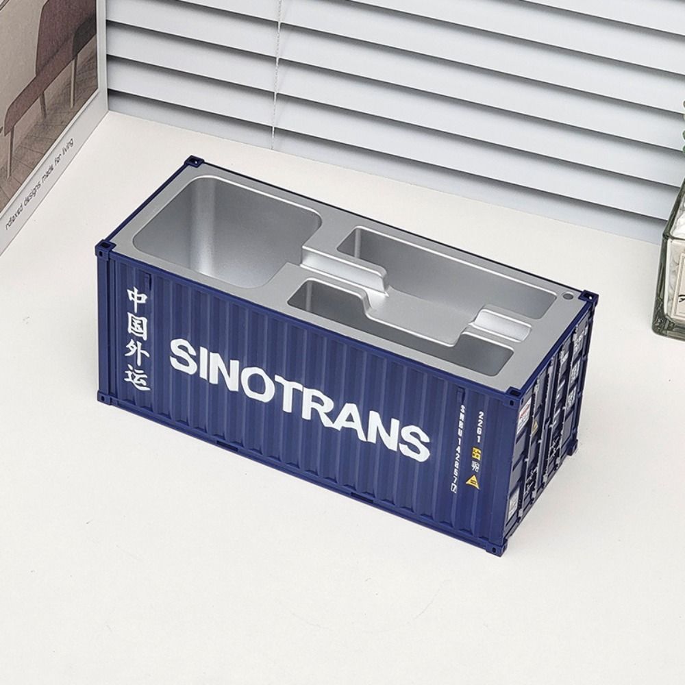 1:30 Shipping Container Model Ornaments Home Decoration Desktop Stationery Storage Box Mini Logistics Container Scale Model Box