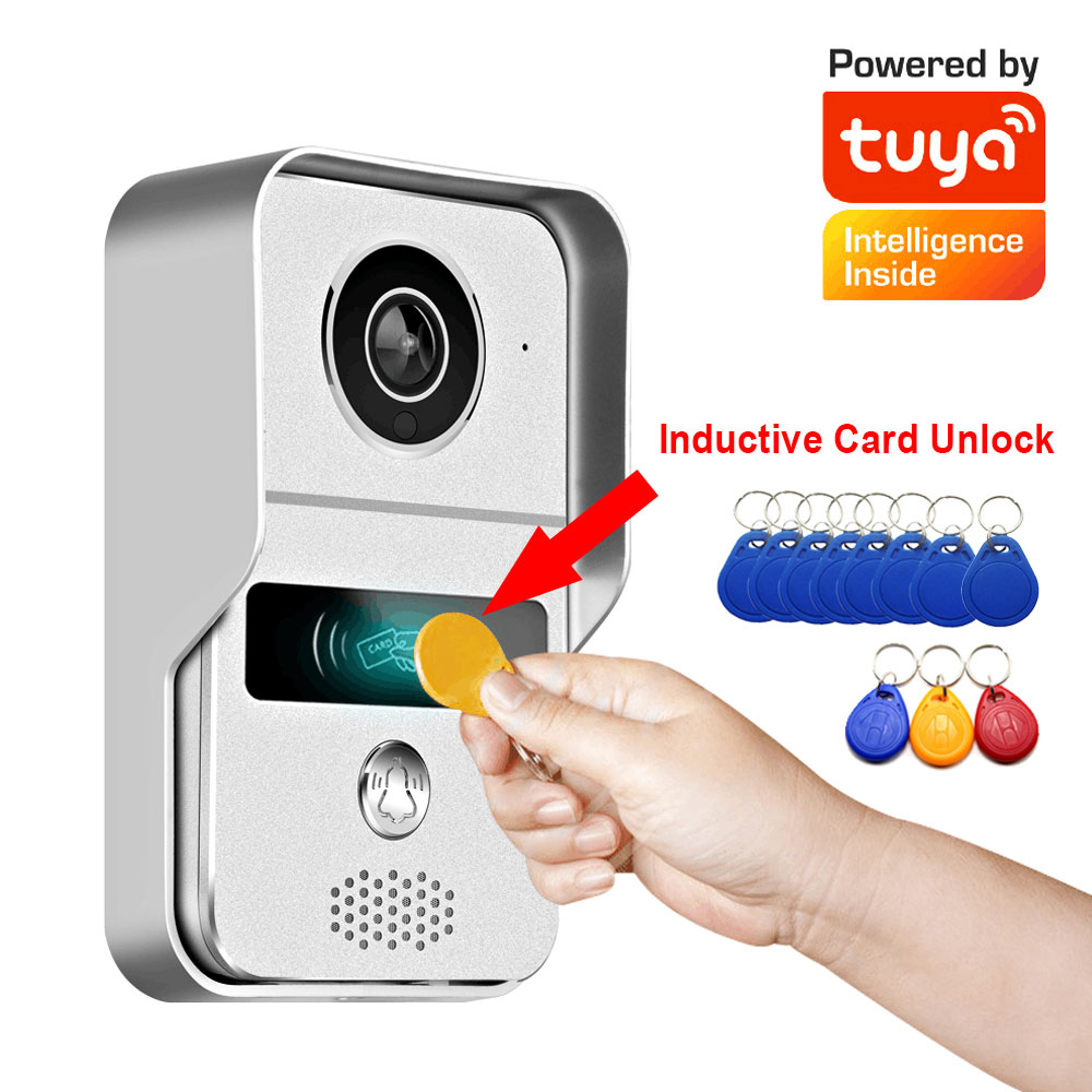 Tuya Ứng Dụng Thông Minh POE Video IP Liên Lạc Nội Bộ WIFI Chuông Cửa Màn Hình Chuông Cửa WIFI Camera Chuông Cửa Báo Động Không Dây 1080P camera An Ninh