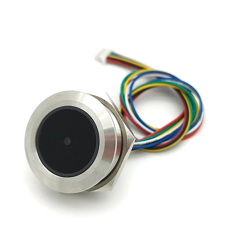 FUFU 2X GM861 Металлическое светодиодное кольцо управления Индикаторная лампа Интерфейс UART 1D/2D Модуль считывания штрих-кода QR-кода