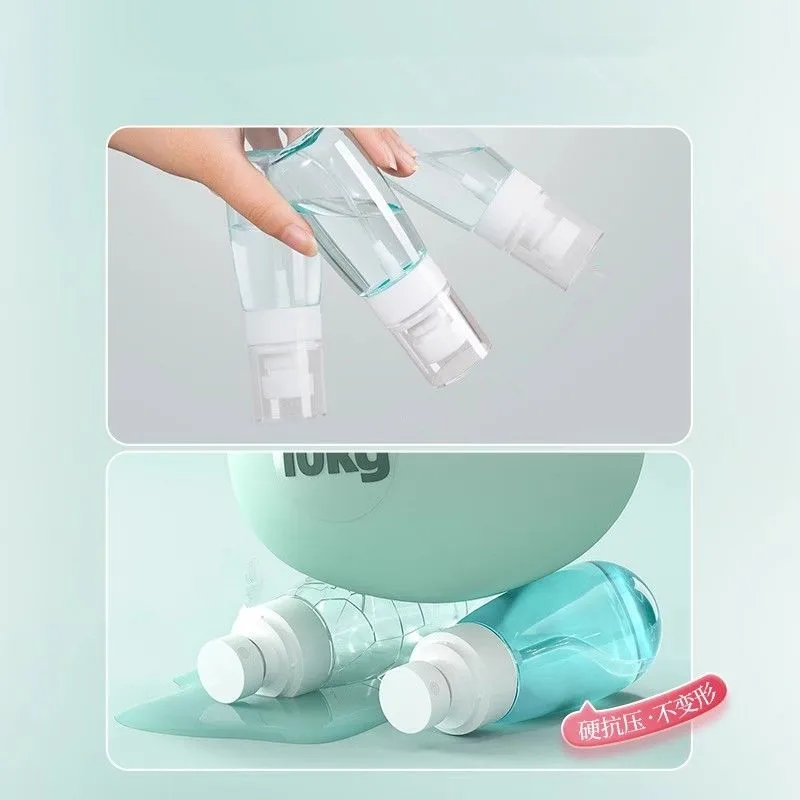 クリアエアレスミニファインミストポンプボトル 30/60/100 ミリリットル詰め替え化粧品クリーム & 液体容器ポータブルトラベルディスペンサー