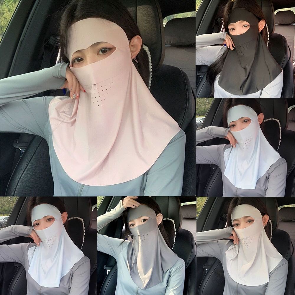 Máscara de proteção solar para esporte ao ar livre, Gaiter pescoço respirável, Máscara Anti-UV Ice Silk, Máscara protetor solar