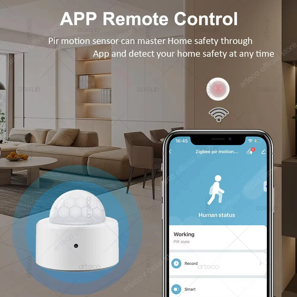 Zigbee 3.0 Human Motion Sensor Smart Home PIR Motion Sensor Infrared Detector Smart Life App Security Alarm Sensor Need Gateway