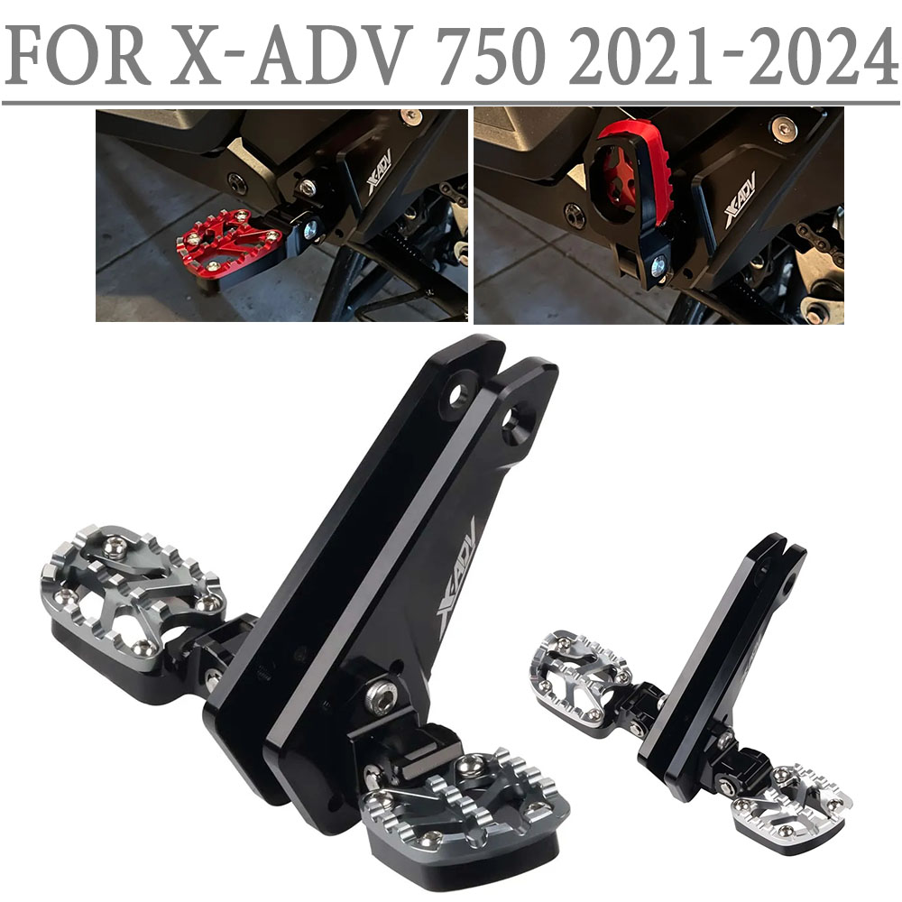 Voor HONDA X ADV 750 2021 Voetsteun XADV 750 XADV750 2024 2022 2023 Voetsteun Voetsteunen Passagier Voetpedaal Opvouwbaar