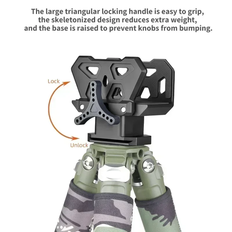 Adaptador de clip para sillín de rifle premium con tablero de liberación rápida para soportes de caza al aire libre: diseño duradero y de alta calidad