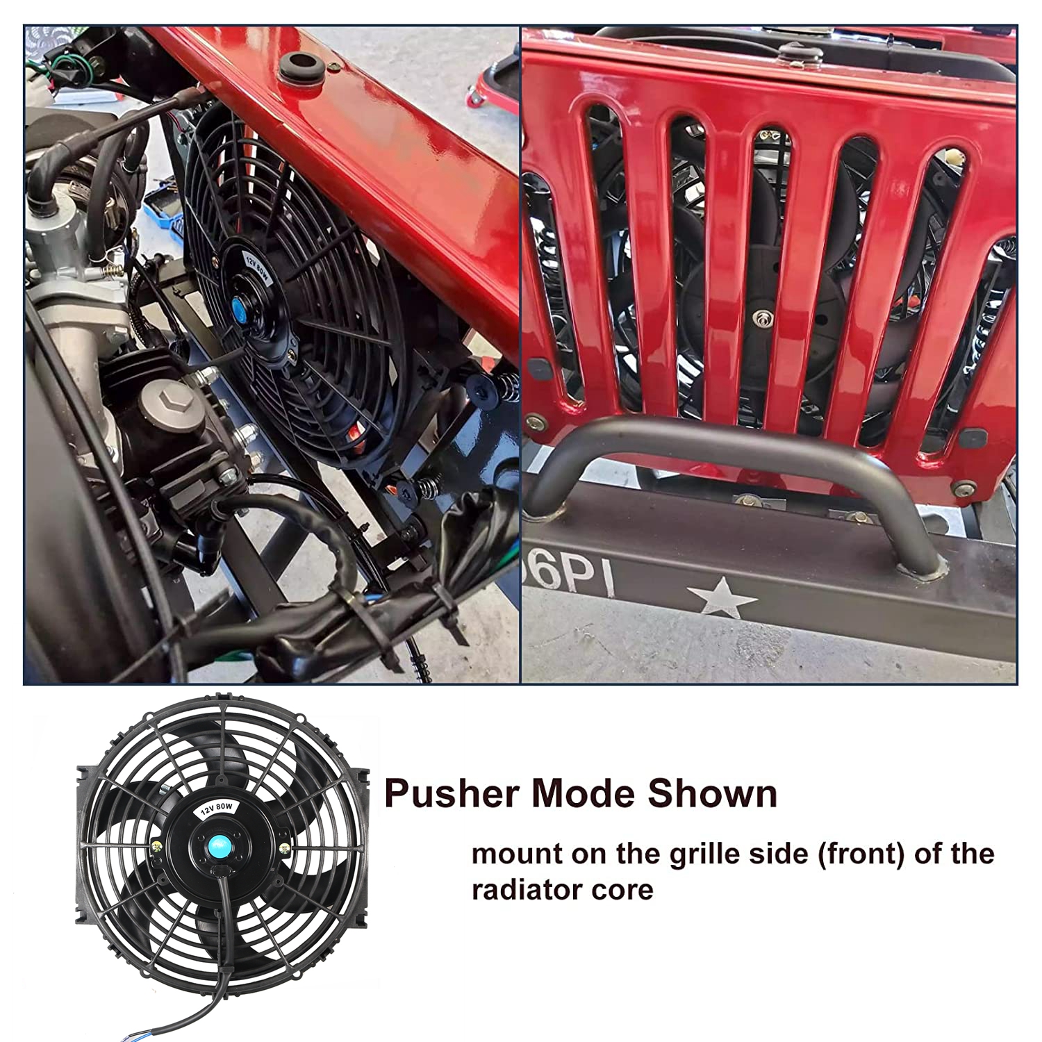 Universal 7/9/10/12/14/16 polegadas 12v 80w 2100rpm carro ar condicionado radiador eletrônico ventilador de refrigeração lâmina elétrica kit frio