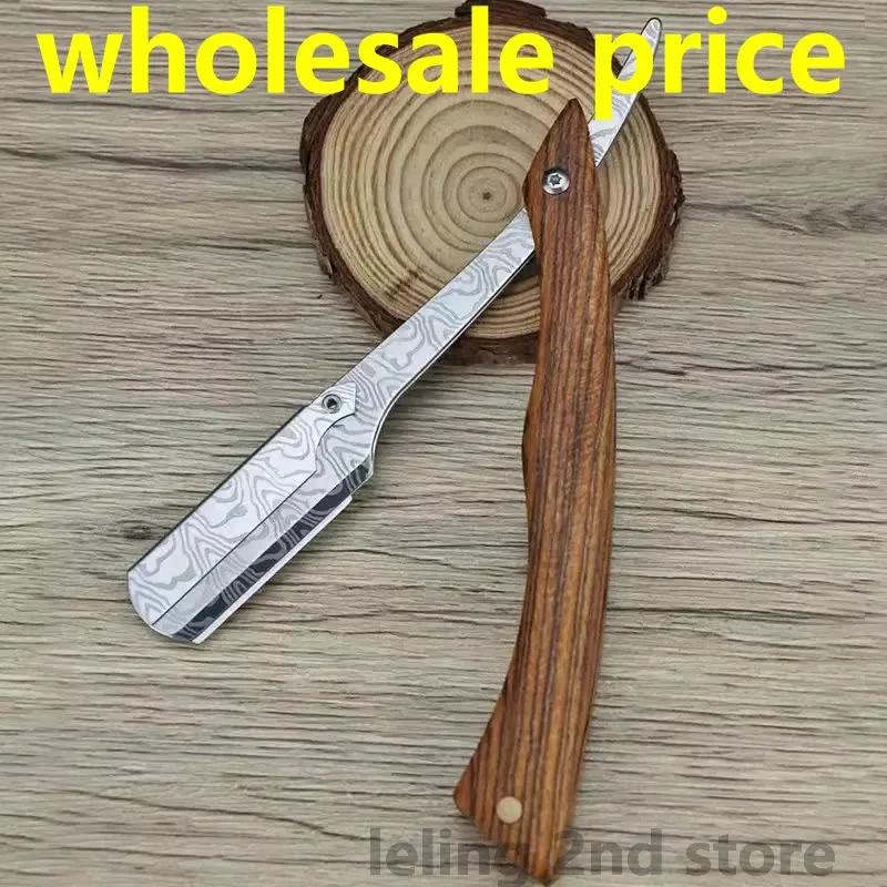 Men Professional Barber Razor Manual Shaver Straight Edge Stainless Steel Shaver Folding Shaving Shave Wholesale Price