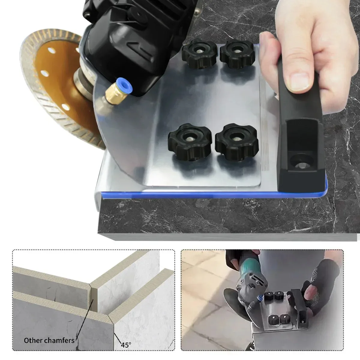 Angle Grinder Stand for Tile 45° Chamfer Cutting Angle Grinder Stand Grinder Holder Special Cutting Bracket Angle Grinding Stand