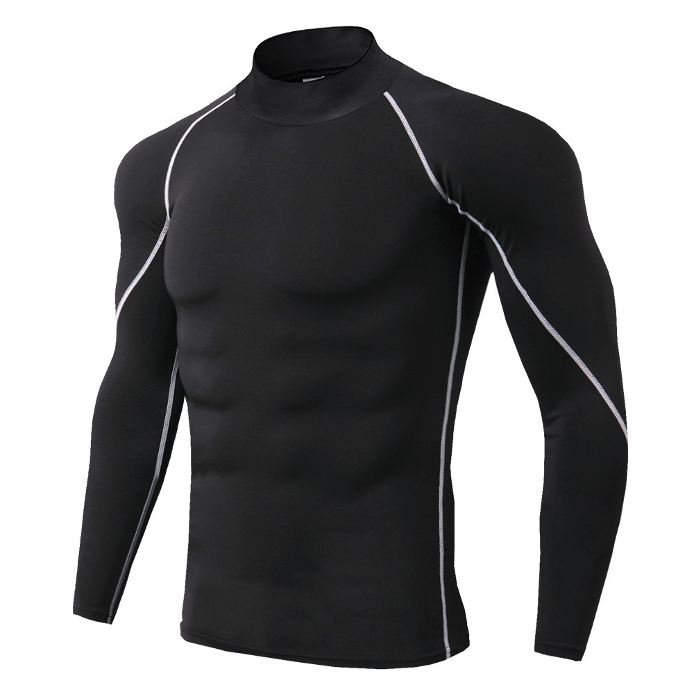 Männer Sport T-shirt Quick Dry Bodybuilding Lauf Shirt Langarm Kompression Top Gym T Shirt Männer Fitness Engen Rashgard