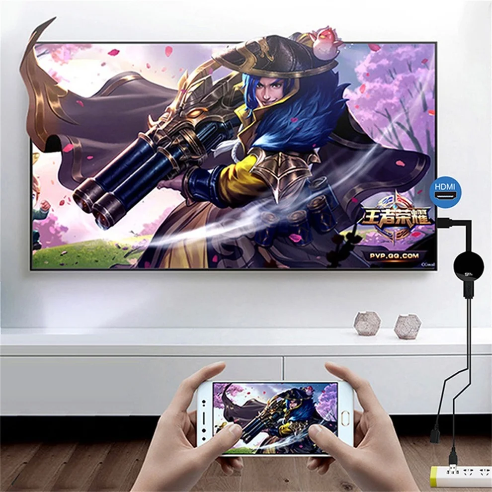 HDMI TV Stick 2.4/5G Dual-band Anycast Wireless WiFi Display Receiver TV Dongle Miracast Airplay HDMI for Android IOS TV Stick
