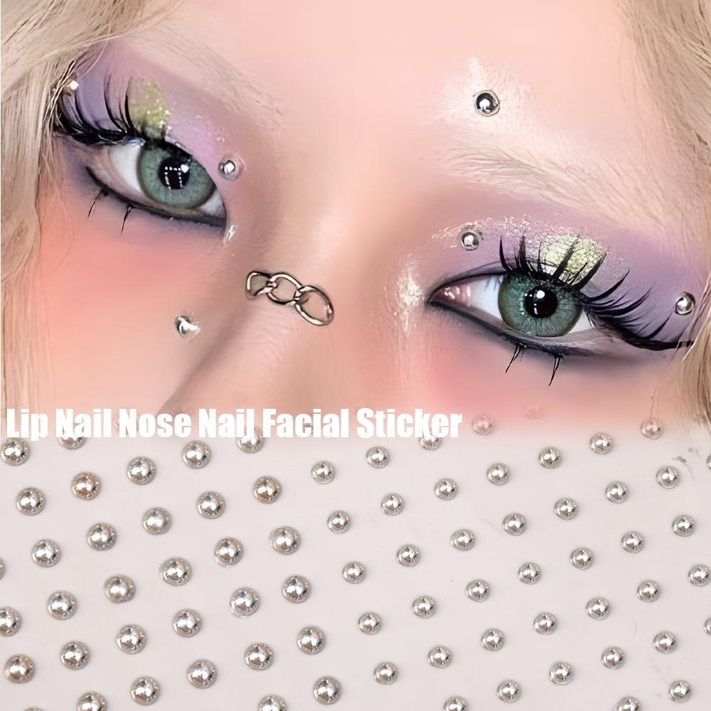 180 PC pegatina para uñas de labios sin perforación autoadhesiva impermeable reutilizable labio falso uñas ceja nariz anillo cuerpo ombligo joyería