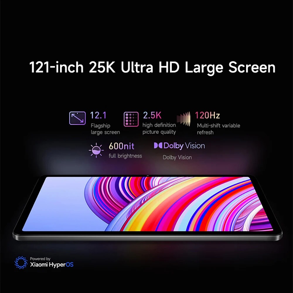 Xiaomi Redmi Pad Pro Tablet versione WIFI 120Hz "2.5K Display Snapdragon®7S Gen 2 10000mAh batteria 33W velocità di ricarica