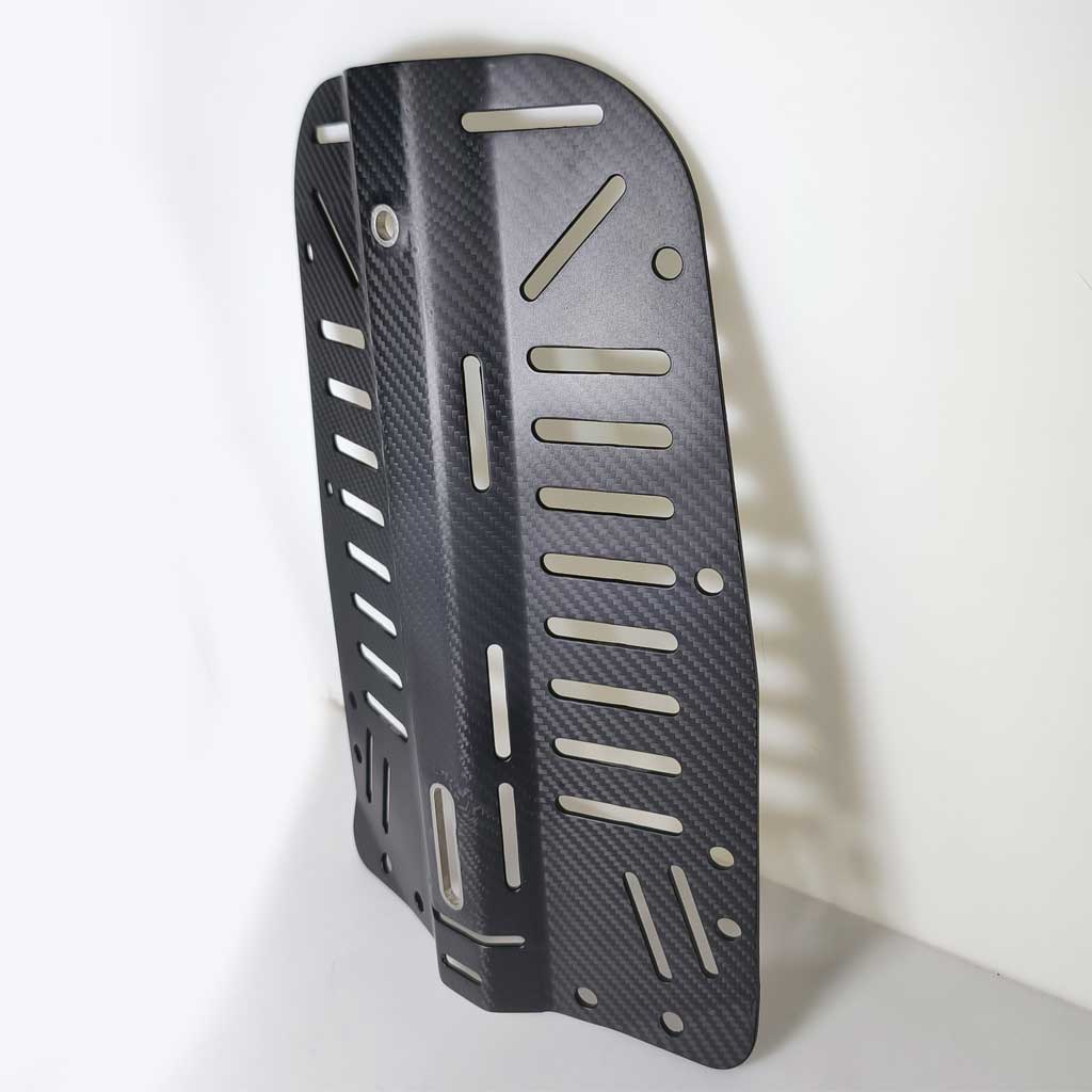 Deluxe Scuba Diving Carbon Fiber Backplate Lightweight Compacted Technical Cave Divers Back Plate