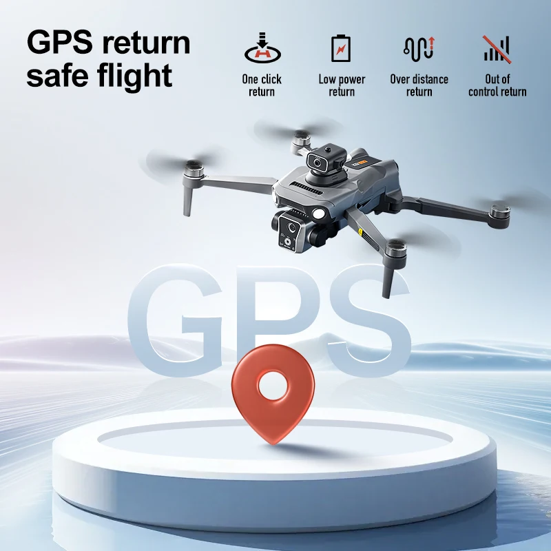 K19 Max 360 ° Évitement d'obstacles au Laser, prise de vue panoramique, positionnement GPS 5G, positionnement du flux optique, dispositif Airdrop RC, jouets de Drone