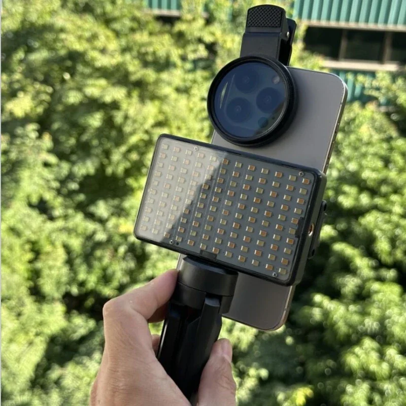 120 LED réduit la lumière de remplissage réfléchissante des tatouages avec 52mm Cpl pour lentille de téléphone portable filtre polarisant circulaire Compatible avec tout téléphone