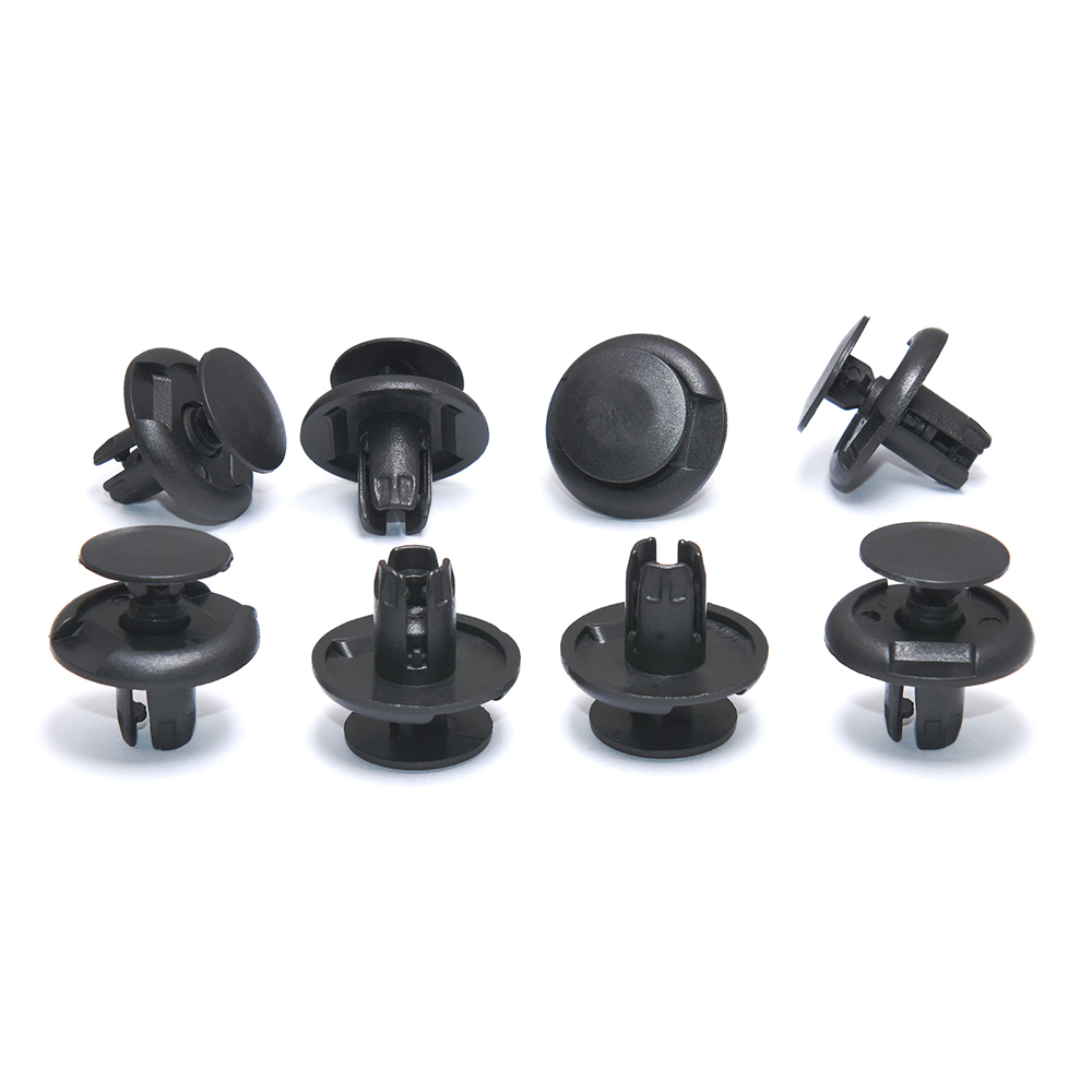 Sujetadores de plástico para coche, Clips embellecedores de 8mm para maletero, parachoques, Panel de puerta, guardabarros, retenedor para Nissan, 10 piezas