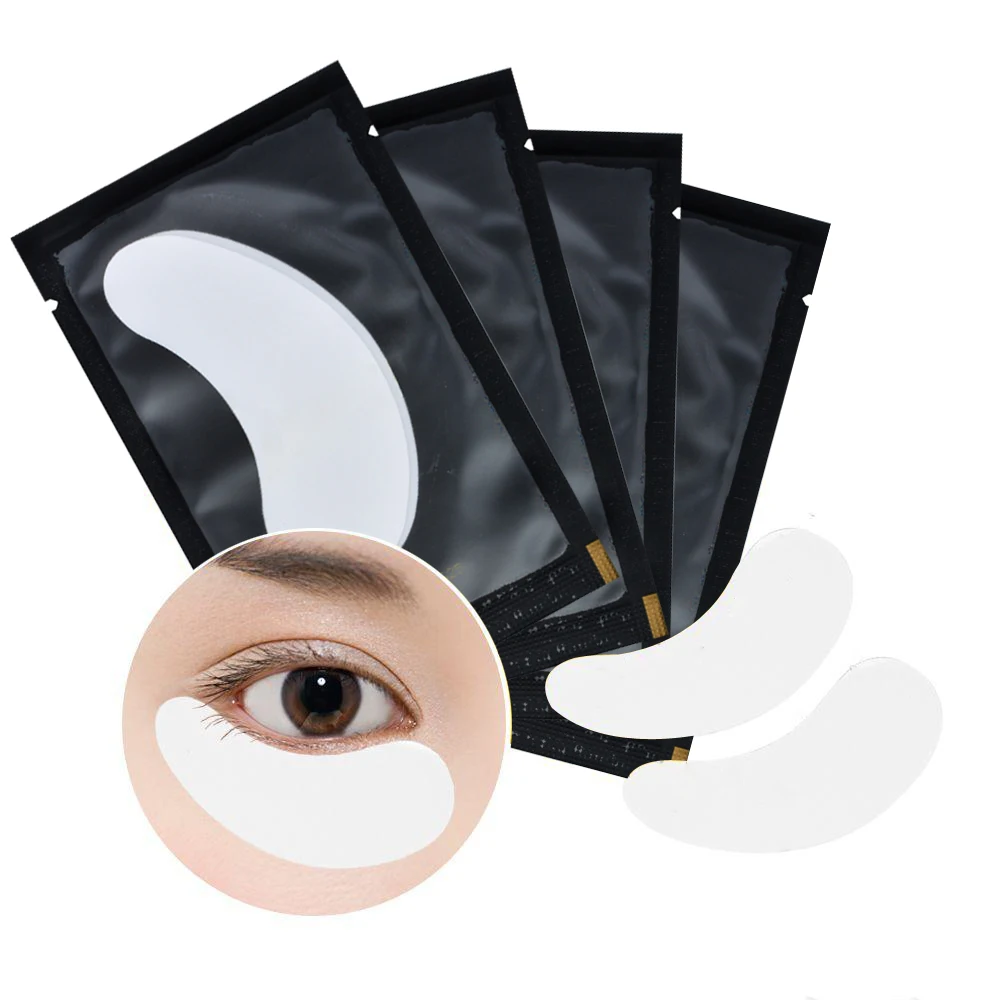 Eyelash Extension Paper Patches Lint free Under Eye Pads Grafted Eye Stickers Hydrogel Eyelashes Patch makeup tools 50pairs