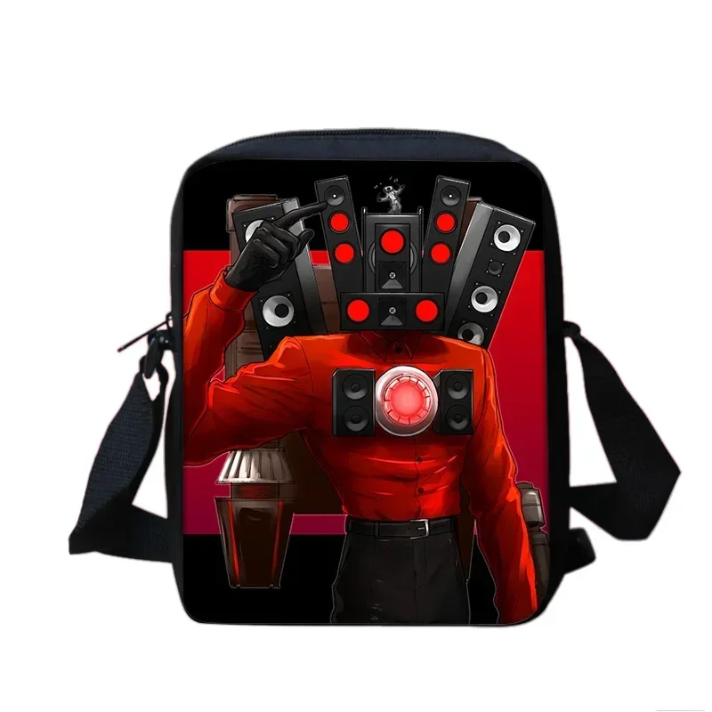 HOT Toilet Man borsa a tracolla da uomo Skibidi Toilet Game borsa a tracolla per studenti delle scuole primarie e secondarie periferiche