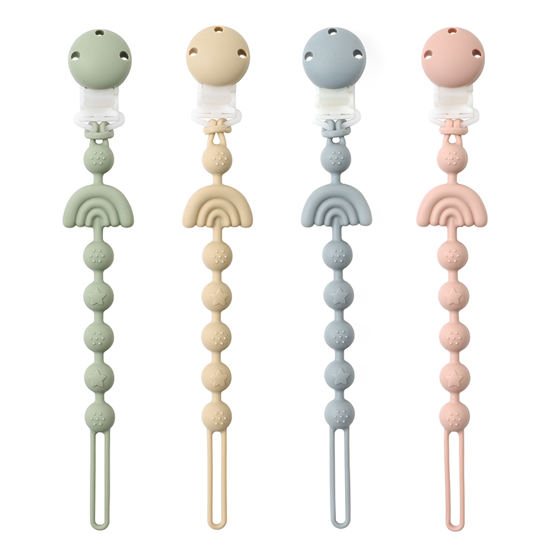 Bebê silicone chupeta corrente clipe manequim mamilos titular clipes bpa livre bebês dentição corrente brinquedo presentes para bonito acessórios do bebê