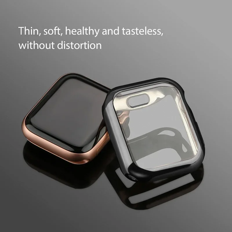 スクリーンプロテクター Apple Watch ケース 9 8 45 ミリメートル 41 ミリメートル 44 ミリメートル 40 ミリメートル 42 ミリメートルフル TPU バンパーカバーアクセサリー iwatch シリーズ 7 SE 6 5 4 3