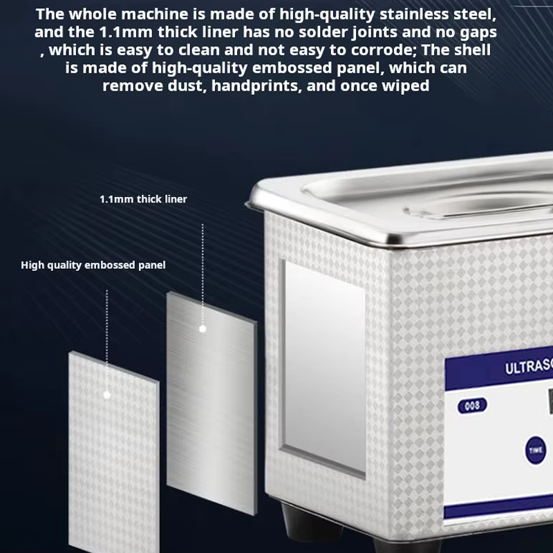 Ultrasonic Cleaner Glasses Cleaning Machine for Jewelry Watches Denture Tool Ultrasonic High Frequency Vibration Washing Bath