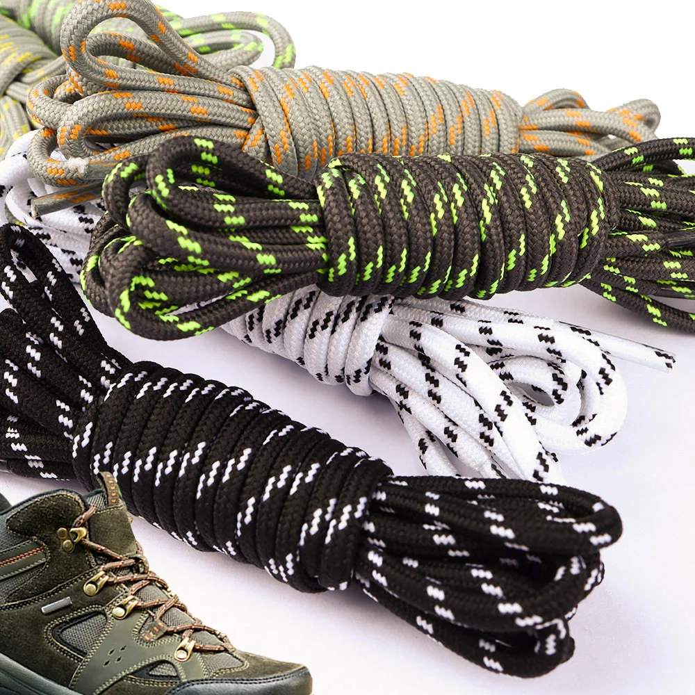 1 par de cordones redondos con puntos de flores, cordones sólidos, cordones de poliéster, zapatos deportivos a juego, herramientas, botas Martin, cordones para zapatos de senderismo