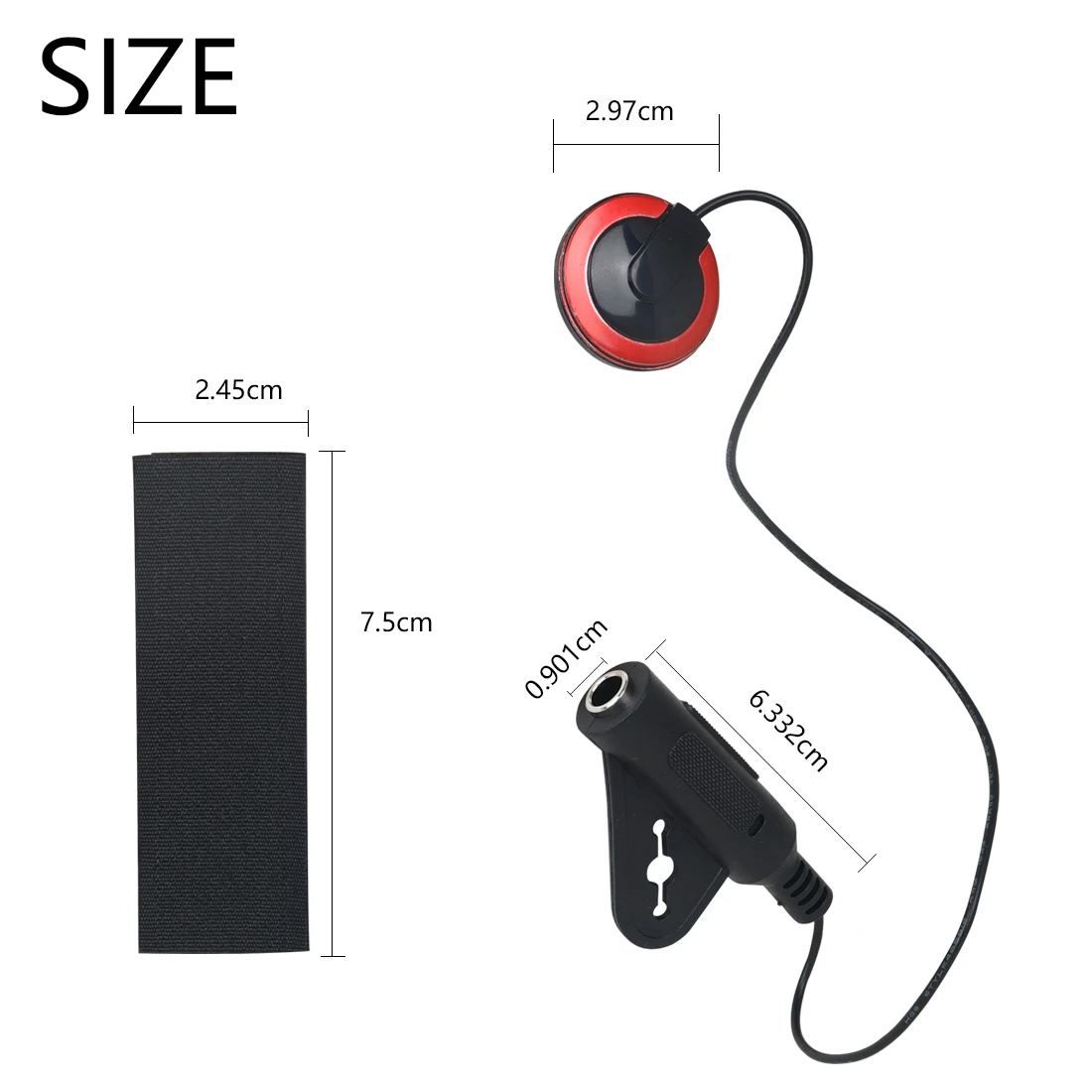 เครื่องมือ Universal Pickup กีตาร์ Pickup Piezo Contact ไมโครโฟน Pickup สําหรับกีตาร์ไวโอลินกีตาร์อุปกรณ์เสริม