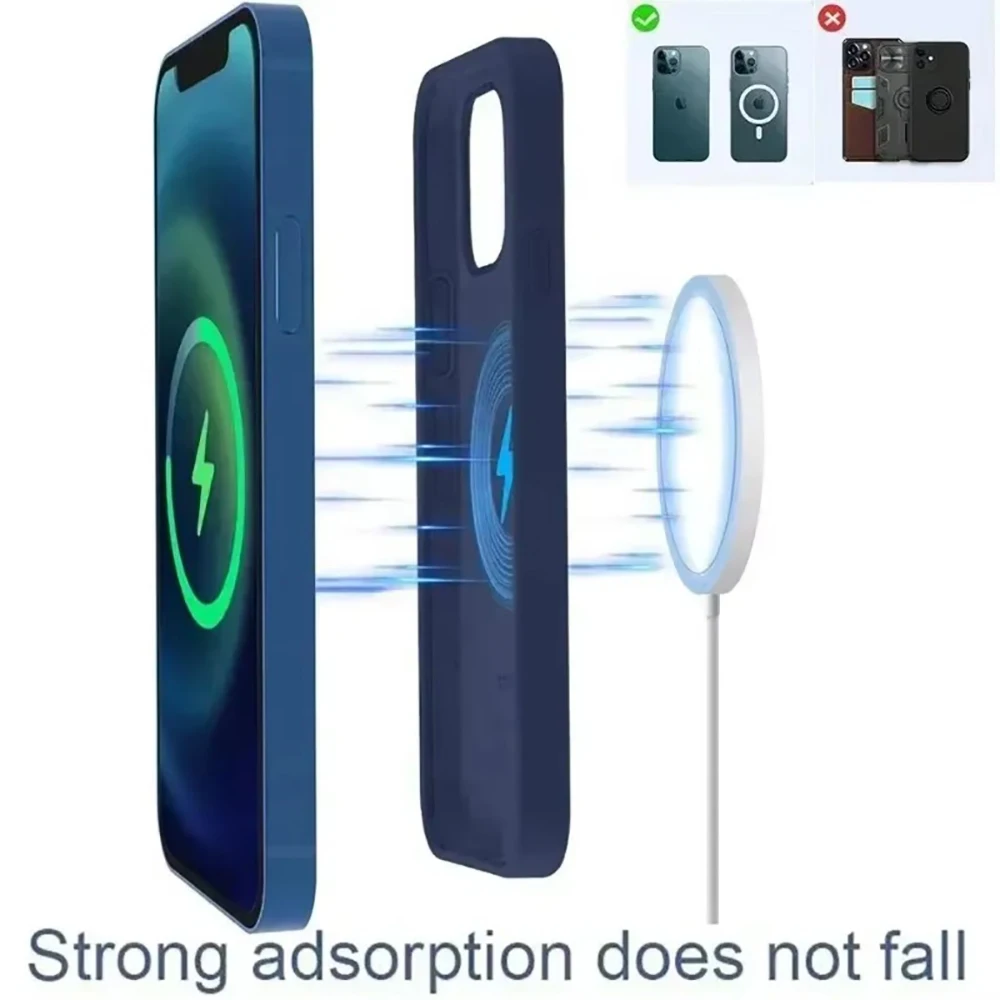 30W Wireless Charger Magnetic Fast Charging Device Pad For Magsafe iPhone 16 15 14 13 12 Pro Max Mini USB C 8Plus XR MAX Airpods