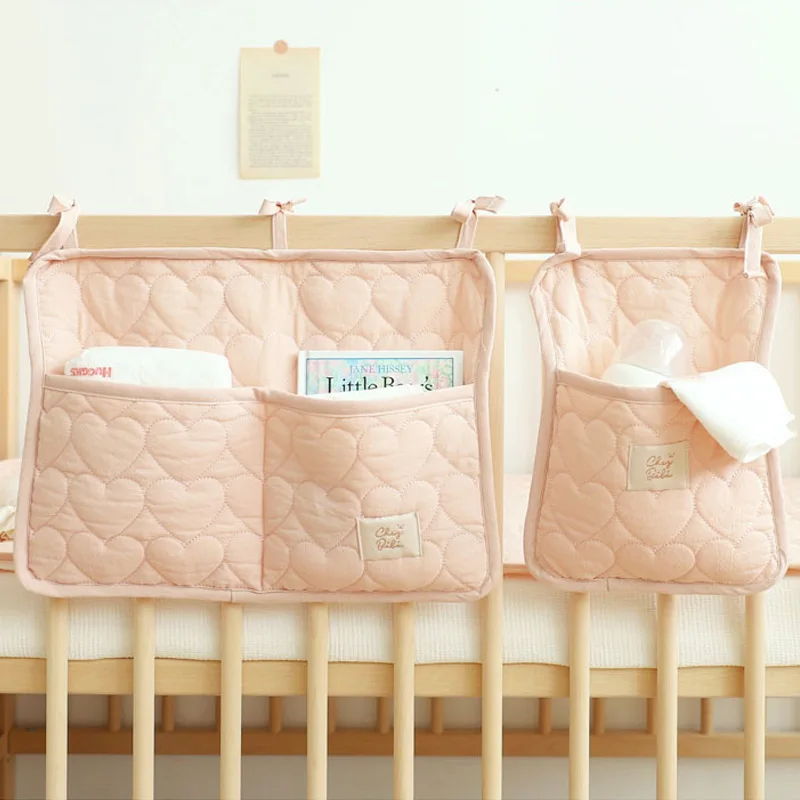 Bolsas de almacenamiento colgantes para cama de bebé, bolsa colgante para cochecito de bebé, bolsa de almacenamiento de pañales portátil, organizador de soporte de bolsillo