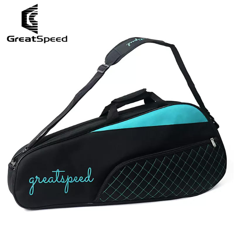 2024ใหม่ Greatspeed กระเป๋าเทนนิส3ชิ้น, กระเป๋ากีฬาแบดมินตันแพ็คไหล่หนึ่งใบกระเป๋าแร็กเก็ตแบบเรียบง่ายสำหรับผู้ชายและผู้หญิง