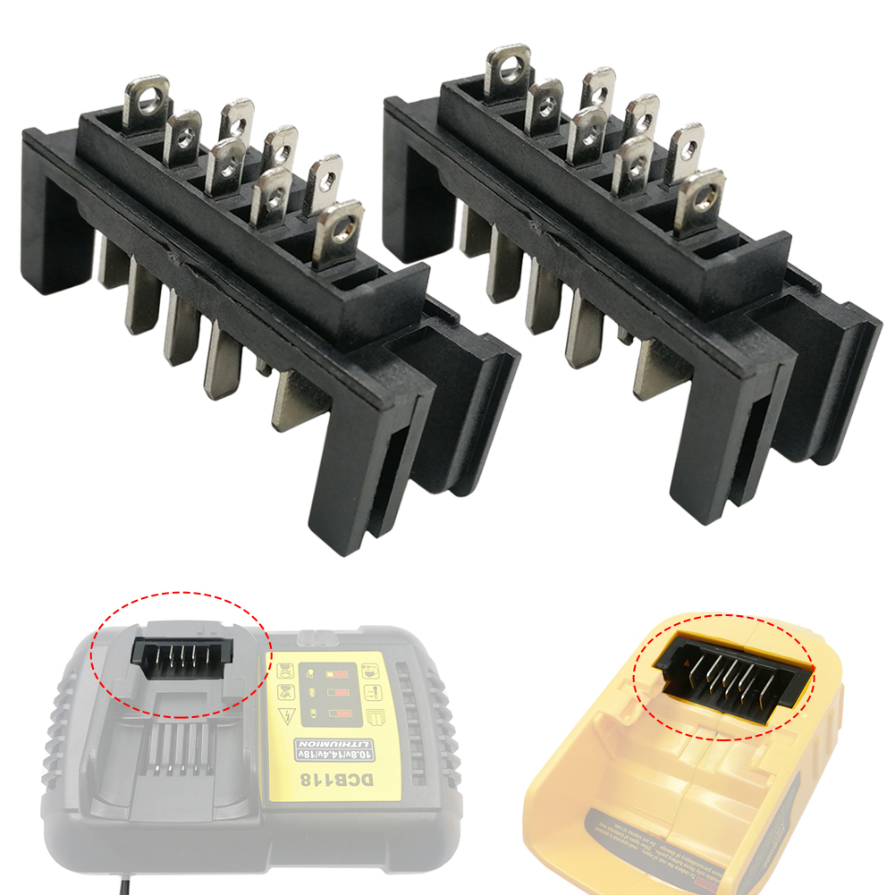เครื่องชาร์จแบตเตอรี่ Li-ion 2ชิ้นขั้วเชื่อมต่อ DCB112 DCB115 DCB105 DCB090อะแดปเตอร์ USB ใช้ได้กับ dawalt 14.4V 18V